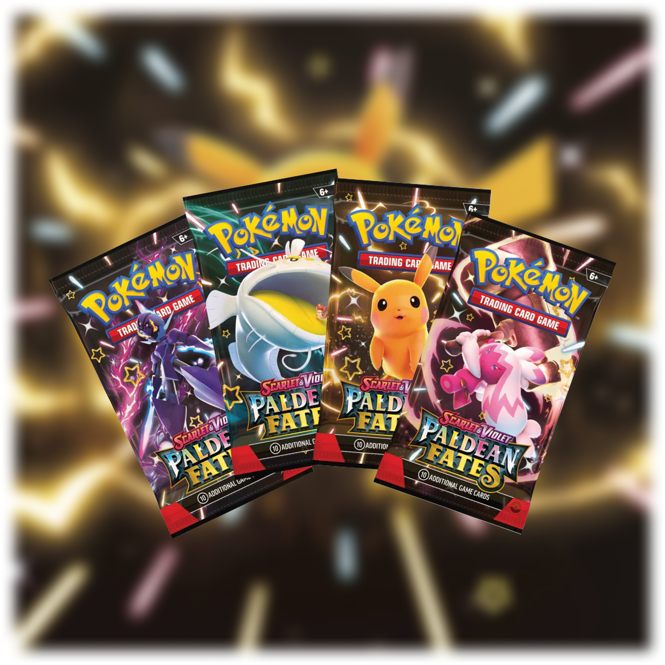pokemon booster box shining fates POKÉMON TCG Scarlet & Violet 4.5: Paldea Fates Tech Sticker Blister main image 1
