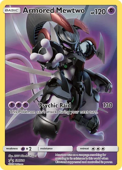 Armored Mewtwo Sun & Moon Promo Promo SM228 (DMG)
