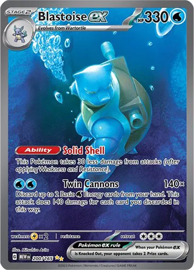 Blastoise ex SV: 151 Special Illustration Rare 200/165 (NM)