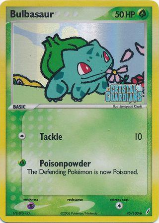 Bulbasaur (45) EX Crystal Guardians Reverse Holo (NM)