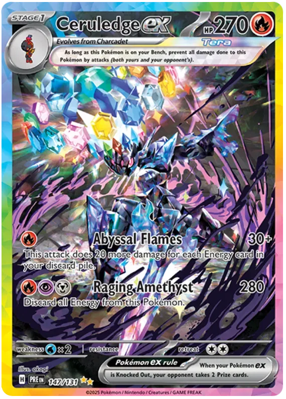 Ceruledge ex Prismatic Evolutions Special Illustration Rare 147/131 (NM)