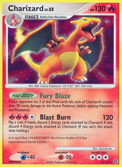 Charizard Secret Wonders Holo Rare 3 (MP)