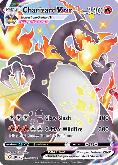 Charizard VMAX Shining Fates: Shiny Vault Shiny Holo Rare SV107/SV122 (NM)