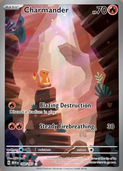 Charmander SV: 151 Illustration Rare 168/165 (NM)