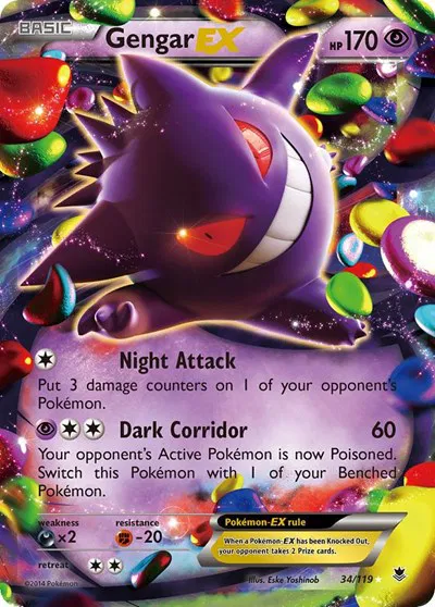 Gengar EX Phantom Forces Ultra Rare 34 (NM)