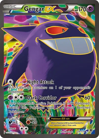 Gengar EX Full Art Phantom Forces Ultra Rare 114 (MP)