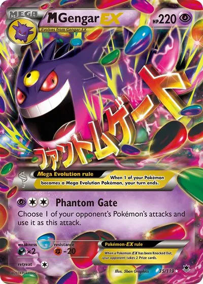 M Gengar EX Phantom Forces Ultra Rare 35 (MP)