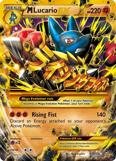 M Lucario EX (Secret) Furious Fists Secret Rare 113 (LP)