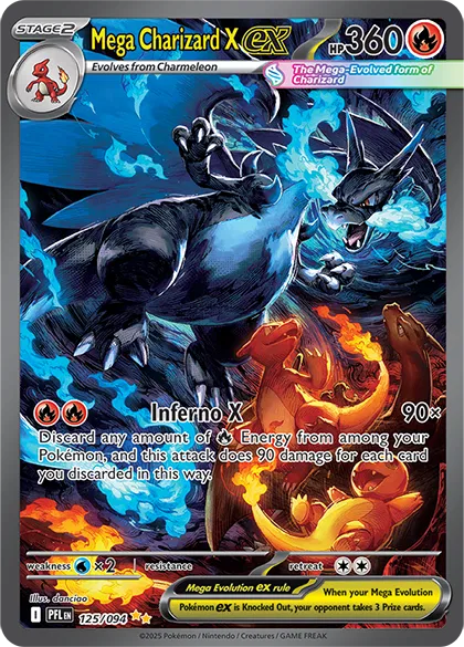 Mega Charizard Special Illustration Rare 125/094 Phantasmal Flames (NM)