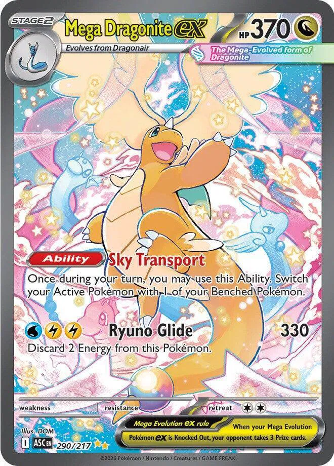Mega Dragonite Special Illustration 290/217 Ascended Heroes (NM)