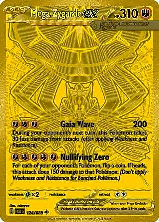 Mega Zygarde ex Perfect Order Mega Hyper Rare 124/088 (NM)