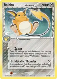 Raichu (Delta Species) EX Holon Phantoms Holo Rare 15 (NM)