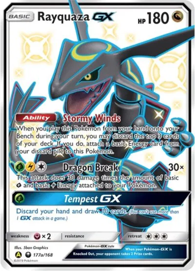 Rayquaza GX Alternate Art Promos Promo 177a/168 (NM)