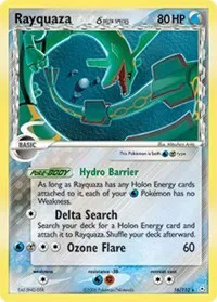 Rayquaza (Delta Species) EX Holon Phantoms Holo Rare 16 (MP)