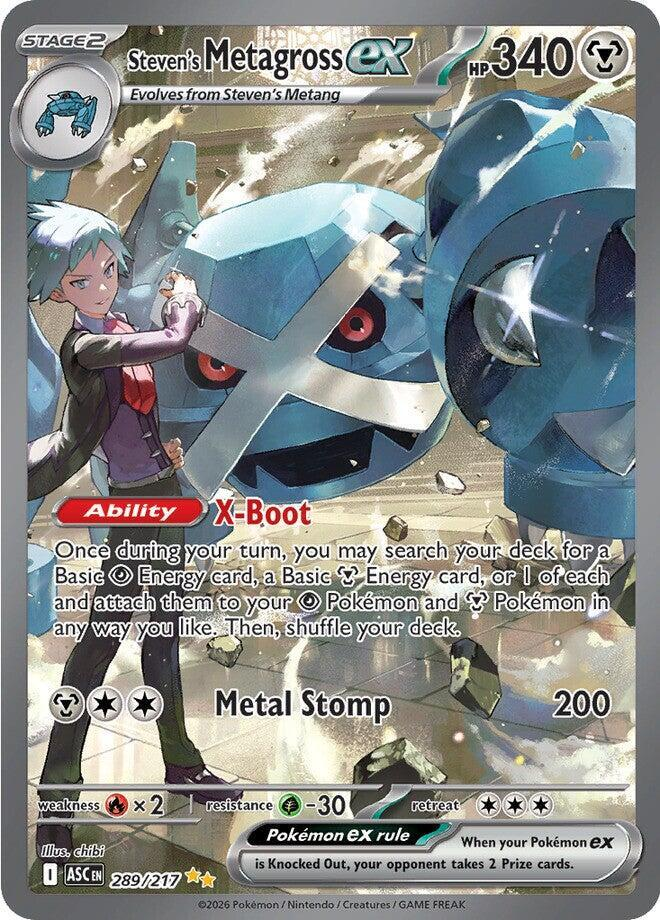 Steven's Metagross ex Ascended Heroes Special Illustration Rare 289/217 (NM)