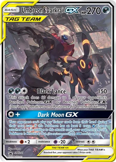 Umbreon & Darkrai GX Sun & Moon Promo Promo SM241 (NM)