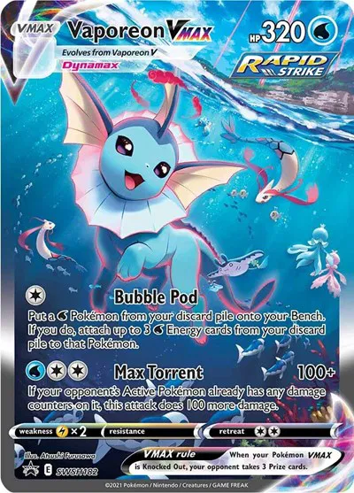 Vaporeon VMAX Sword & Shield Promo Promo SWSH182 (NM)