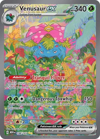 Venusaur ex SV: 151 Special Illustration Rare 198/165 (NM)