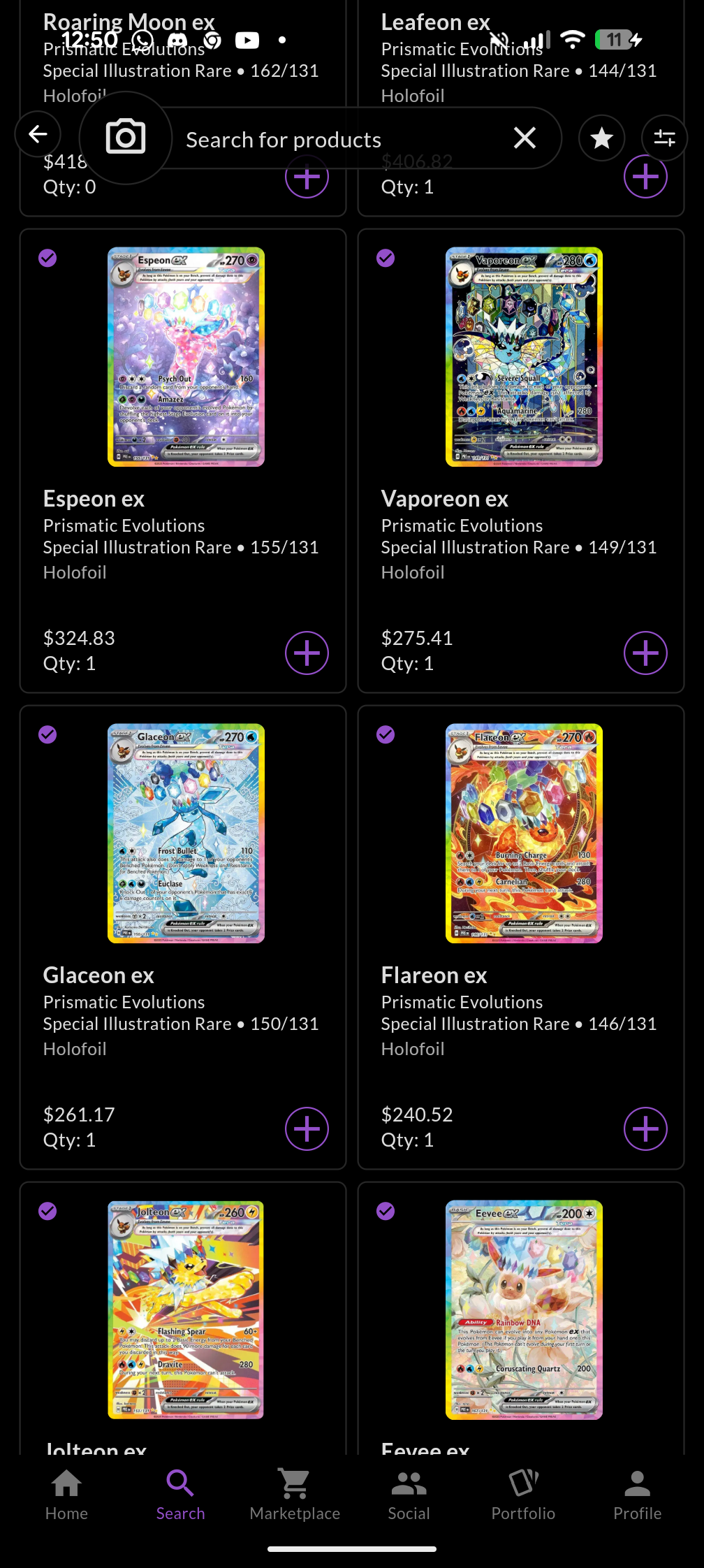 Prismatic Evolutions Single Pack