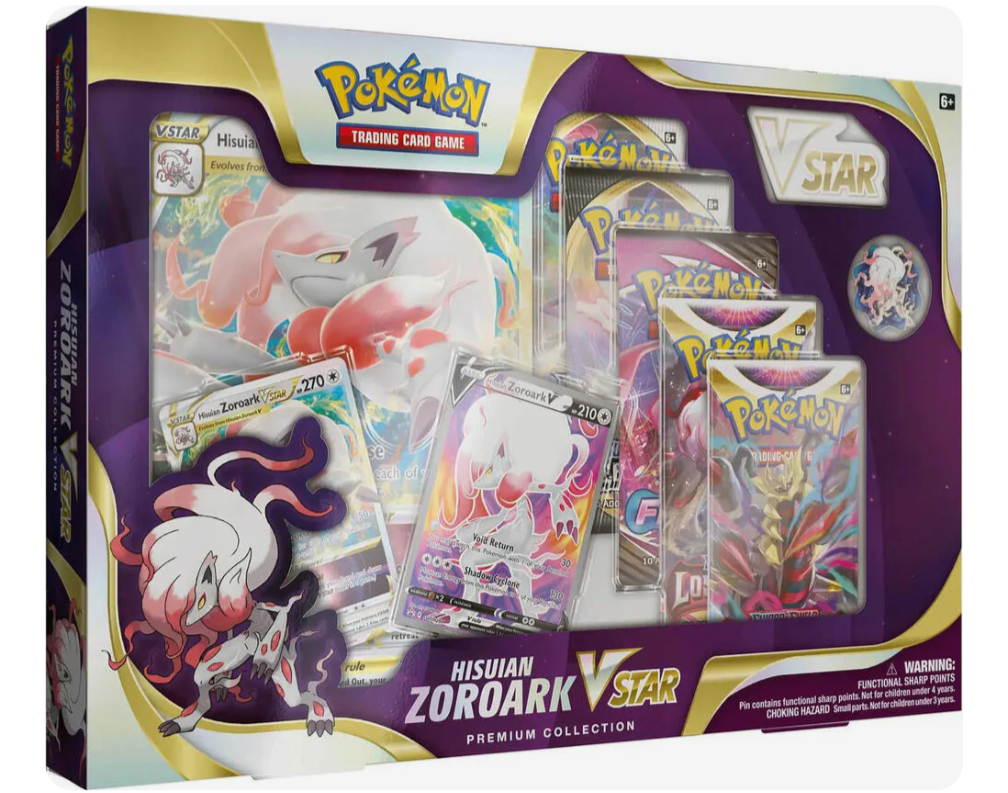 Hisuian Zoroark/Palkia/Dialga Vstar Collection boxes (International)