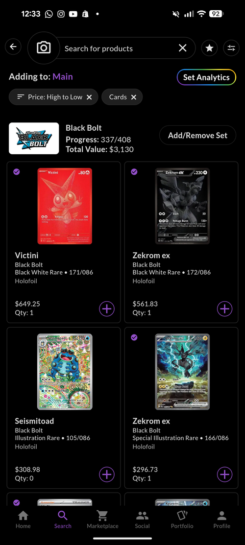 Black Bolt Single Packs