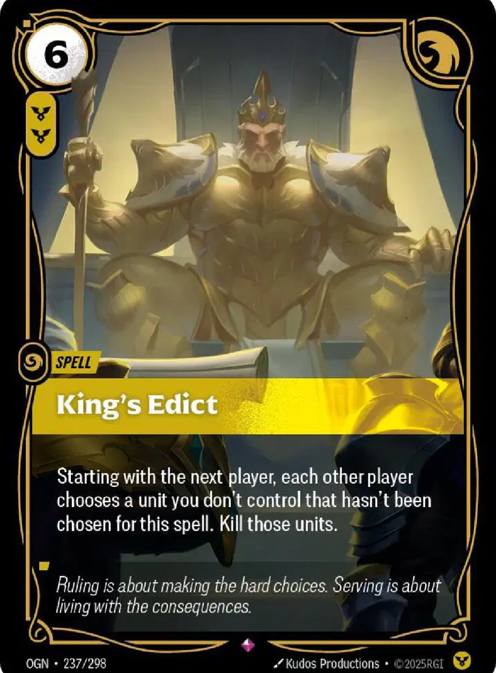 King's Edict 237/298 - Single