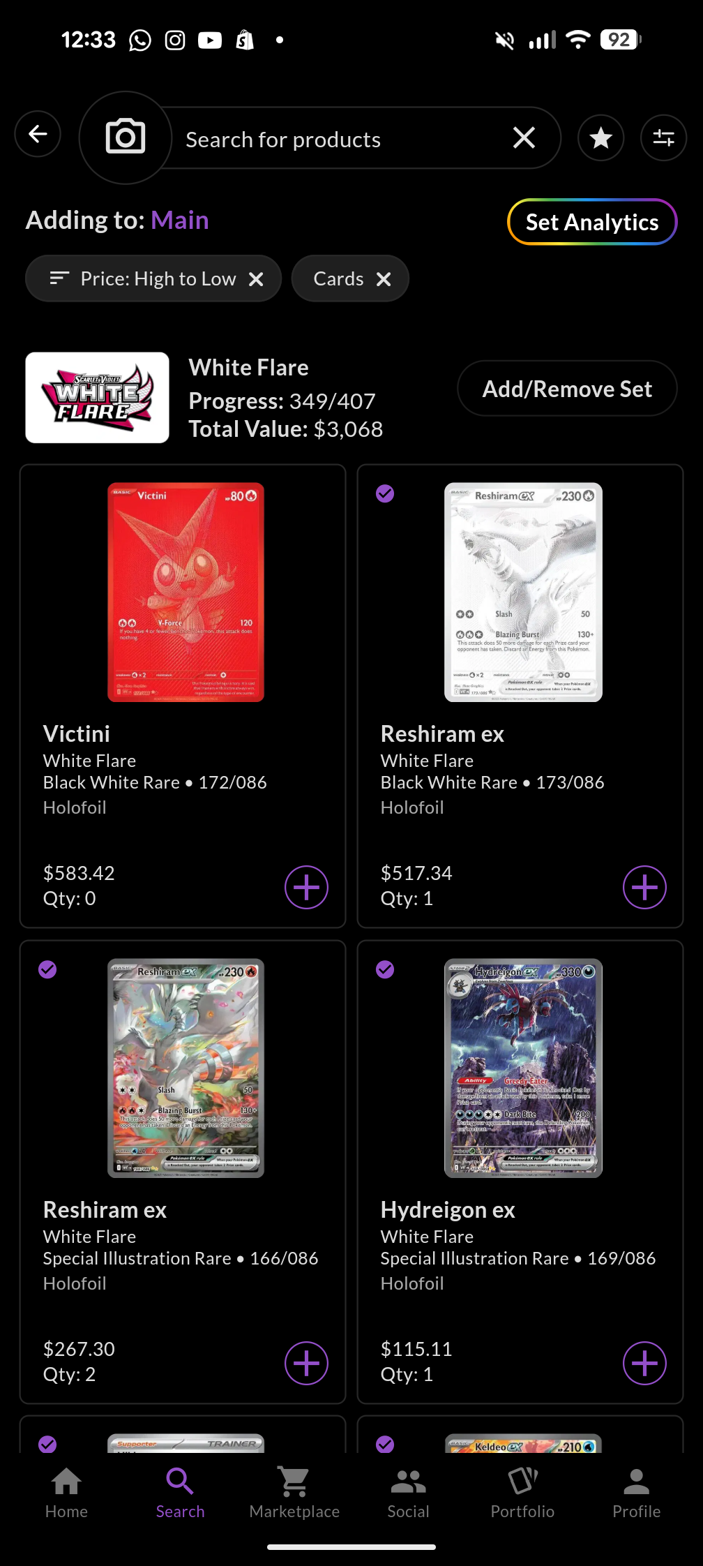 White Flare Single Packs