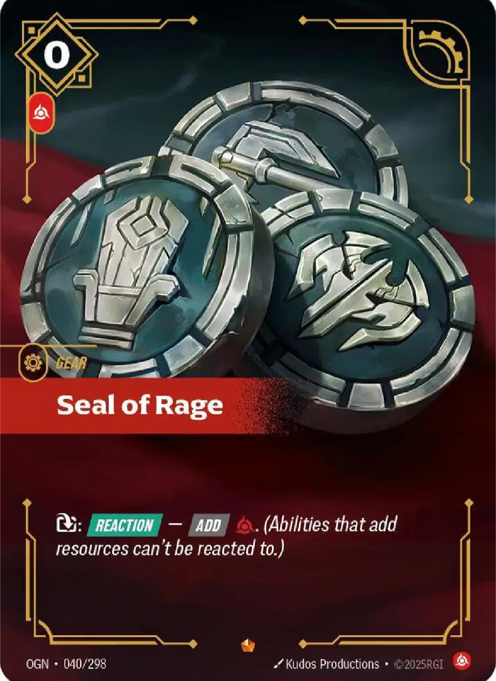 Seal of Rage 040/298 - Single