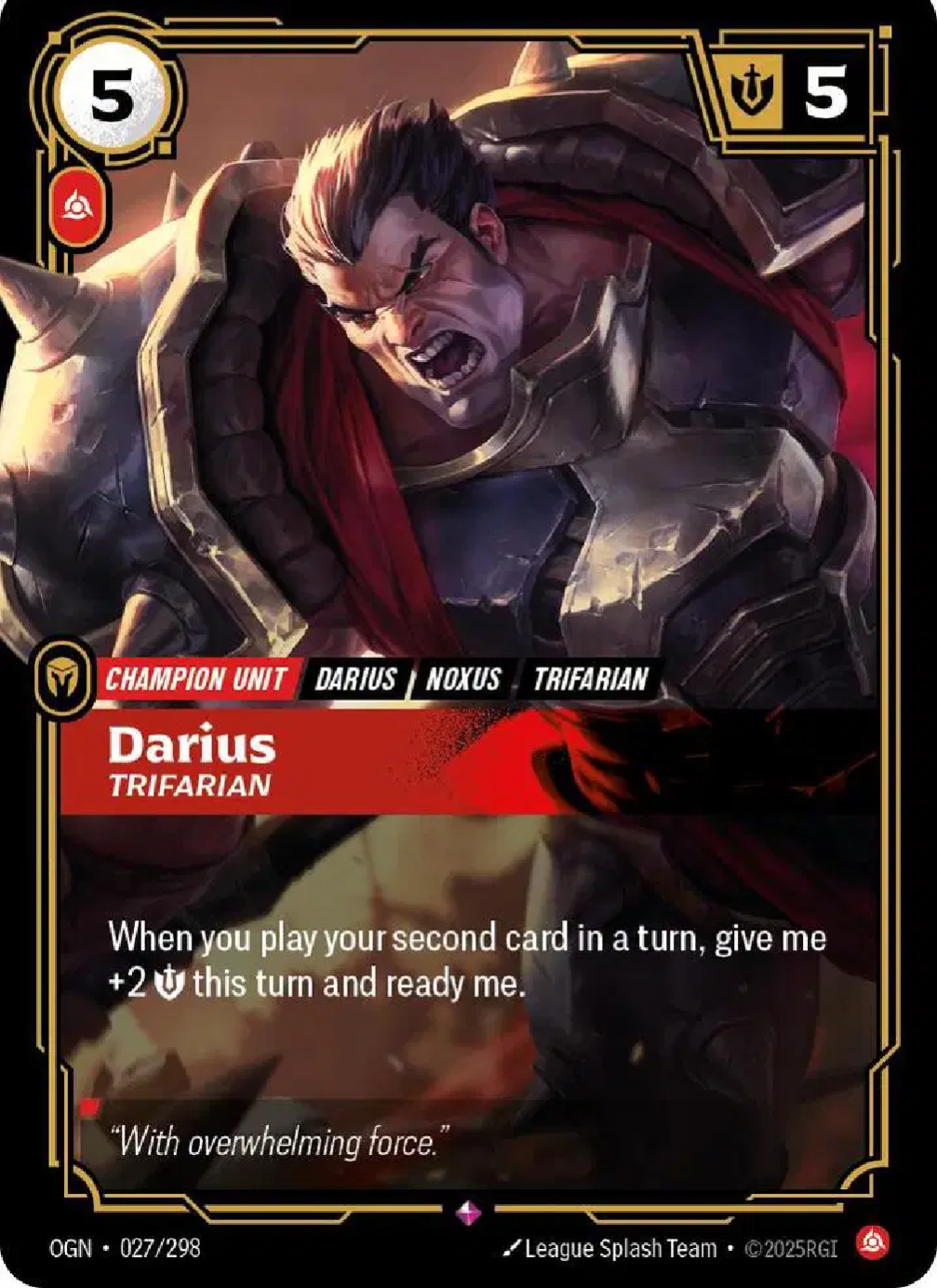 Darius 027/298 - Single