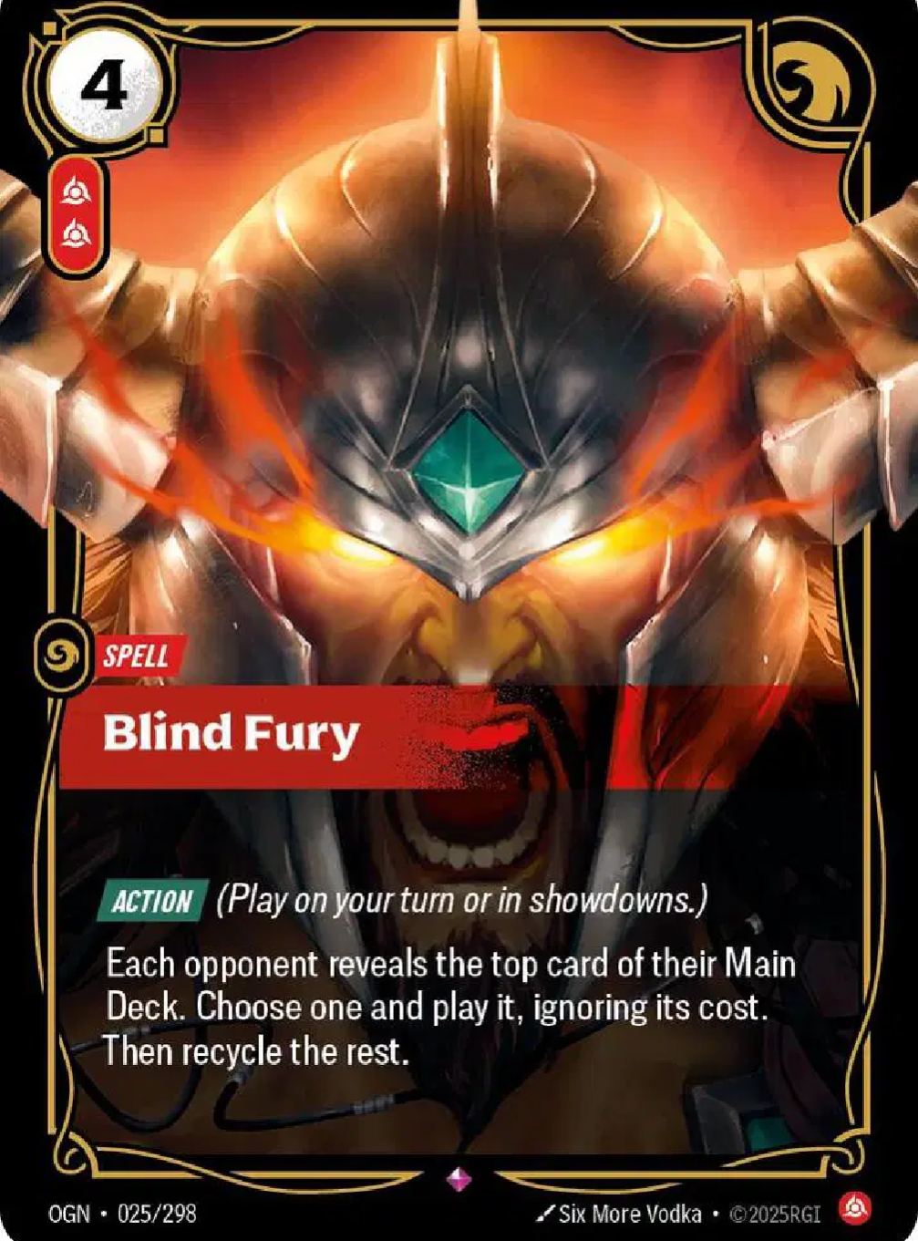 Blind Fury 025/298 - Single
