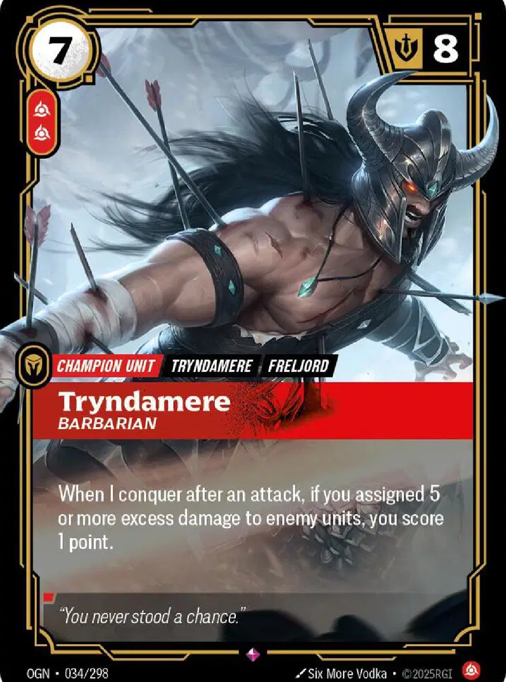 Tryndamere Barbarian 034/298 - Single
