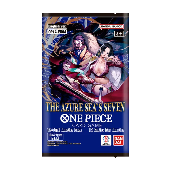 One Piece The Azure Sea's Seven (OP-14) sleeved booster packs (English)
